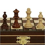 Magnetic Wooden Travel Portable Chess Game Set