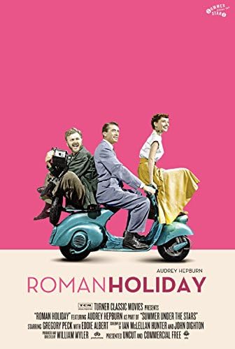Bruce Queen AUDREY HEPBURN Movie Art Canvas Poster Roman Holiday Vintage Picture DY554