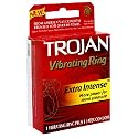 Trojan Extra Intense Vibrating Ring with Latex Condom (Pack of 3)