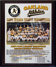 Buy 1974 Oakland Athletics World Series Champions 13 x 16 Plaque from Healy Pro by Healy Pro