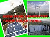 GOWE off grid forest controlling system build with 600w wind turbines generator +300w solar panel +controller
