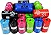 Downtown Pet Supply 880 Count Dog Poop Bags Refills with Leash Clip and Bone Bag Dispenser, Rainbow with Paw Prints - Dog Waste Bags Unscented and Leak-Proof with Dog Poop Bag Dispenser - 12.5 x 8.5