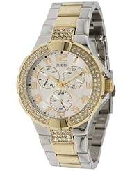GUESS Status Round Watch Silver