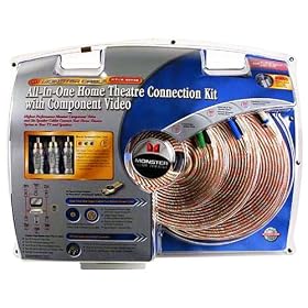 Monster Cable HTIB CV-KIT Home-Theater-in-a-Box Component Video/Surround Sound Connection Kit