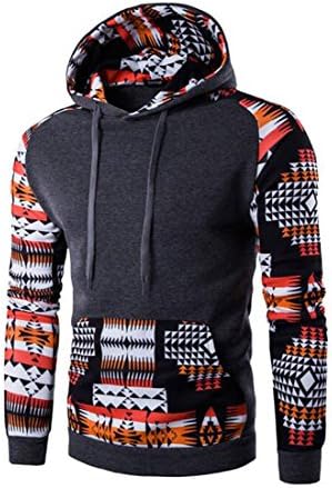 Fashion Hoodie Men Hombre Hip Hop Digital Printing Sweatshirt Suit Slim Fit (XXL, Dark Gray)