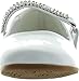Little Angel Kelly-767E Girls Patent Leatherette Round Toe Rhinestone Mary Jane Ballerina Flat