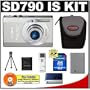 Canon PowerShot SD790 IS Digital Camera (Silver) + 4GB Cameta Bonus Accessory Kit