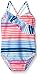 Osh Kosh Girls' Foil Print Stripe One Piece Swimsuit