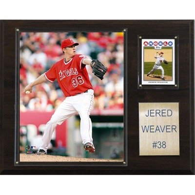 MLB Los Angeles Angels Jered Weaver Player Plaque