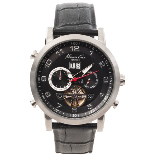 Kenneth Cole New York Men's KC1930 Dress Sport Automatic Black Dial-Day, Date, Month Watch