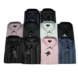 10 LOT: Eterno Italy Mens Dress Shirt & Neck Tie Set: Neck Size 18. Very high quality fabric - 65% cotton, 35% microfiber and completely wrinkle resistant / iron-free. These 10 Italian designed shirts are accompanied by 10 100% silk full length neck ties. You will receive the exact shirts pictured. Buy now at a wholesale price