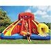 Super Slide Party Inflatable Double Waterslide - Tunnel - Hoop - Cannon!