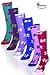 BASICO Womens Fuzzy Socks Warm Slipper Socks for Women Winter Fluffy Socks Cabin Socks Women (6 PK) (6 PK, Ribbons)