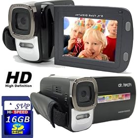 Buy HDDV5520(with 16GB card) Black 5MP 2.4-inch LCD Digital Camcorder Camera by SVP now!