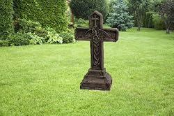 Vampire bat statue Gothic Cross sculpture Halloween New