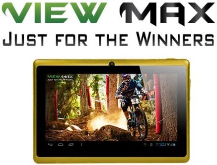 ViewMax ® Tablet PC 7" HD Touch Screen AW13 1.2GHz DDR3 512MB HDD 8GB WiFi 4X-GPU Graphic Accelerator G-Sensor - DUAL CAMERA - Android 4.1 GOLD X Model VX-E7002-X