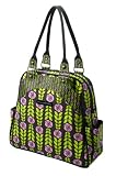Petunia Pickle Bottom Diaper Bag : Organic Cotton Canvas Sashay Satchel - Rambling Rose Converts From Shoulder to Backpack Style