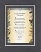 For My Grandfather, with Love Poem on 11 x 14 inches Double Beveled Matting