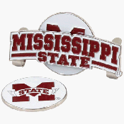 Mississippi State Bulldogs Hat Clip Golf Ball Marker