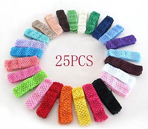 smrroy 25 Super Baby Girls Toddler Crochet Hair Head Band Headband Hairband New