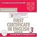 Cambridge First Certificate in English 3 for Updated Exam Audio CDs (2): Examination Papers from University of Cambridge ESOL Examinations (Cambridge Books for Cambridge Exams)