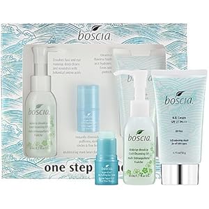 boscia One Step Wonders = This set contains: 1.7 oz MakeUp-BreakUp Cool Cleansing Oil , - 1.75 oz BB Cream SPF 27 PA++ , - 0.14 oz Super-Cool De-Puffing Eye Balm,