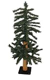 Pack of 2 Natural Alpine Artificial Christmas Trees 2' - Unlit