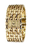 Roberto Cavalli Oryza - Gold Plated Signature Bracelet Dress Watch
