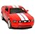 5" 2006 Ford Mustang GT with Stripes 1:38 Scale (Red) by Kinsmart