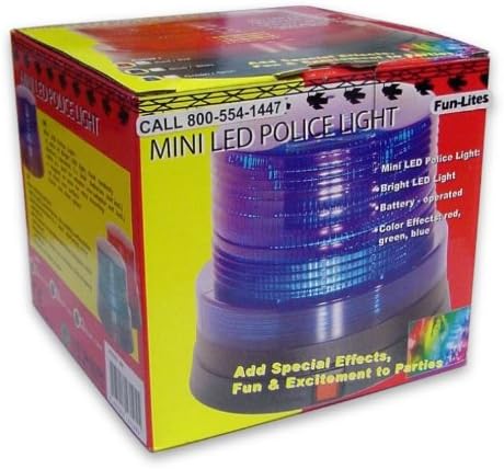 Battery Operated LED Police Light (Blue)