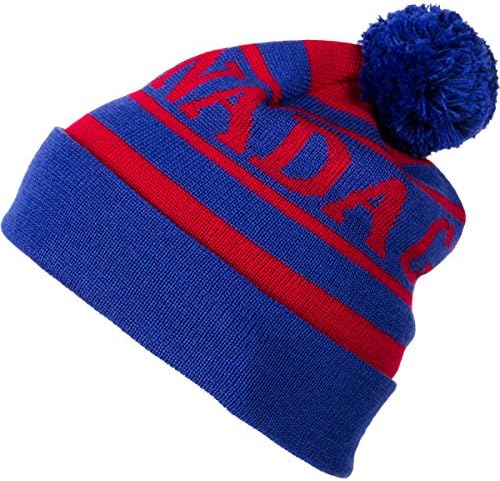 Canada Goose Youth Logo Toque, Blue/Red, One Size