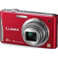 Panasonic Lumix DMC-FS37EG-R Digitalkamera (16 Megapixel, 8-fach opt. Zoom, 7,5 cm (3 Zoll) Touch LC-Display, bildstabilisiert) rot