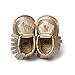 LIVEBOX Infant Baby Mocassins Premium Soft Sole Tassels Anti-Slip Summer Prewalker Toddler Sandals(M: 6~12 Months,Champagne)