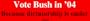 Vote Bush in '04 Because dictatorship is easier Large Bumper Sticker