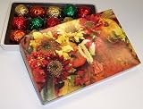 Scott's Cakes Maple Walnut Fudge Balls 1 Pound Fall Leaf Box