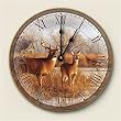 Our Side of the River Deer Wall Clock