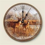 Wood clock~Our Side Of The River~Artworks Home Accents~ large kitchen wall Clocks~ code 289