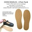 CORK INSOLES - 2 PAIR PACK