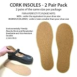 CORK INSOLES - 2 PAIR PACK