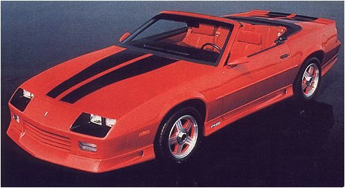 1991-92 Camaro Convertible Heritage Kit (1992 25th Anniversary) - BLACK