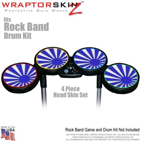 Rising Sun Blue Skin by WraptorSkinz fits Rock Band Drum Set for Nintendo Wii, XBOX 360, PS2 & PS3 (DRUMS NOT INCLUDED) Rising Sun Blue Skin by WraptorSkinz fits Rock Band Drum Set for Nintendo Wii, XBOX 360, PS2 & PS3 (DRUMS NOT INCLUDED)