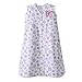 Halo Sleepsack 100% Cotton Wearable Blanket, White Floral, X Large