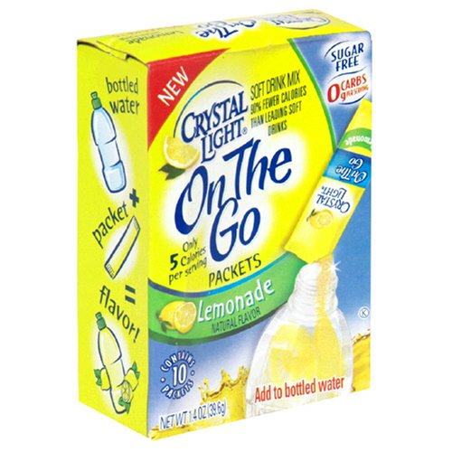 Crystal Light On the Go Lemonade, 1.4-Ounce Unit (Pack of 6)
