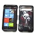 HTC HD7 (T-Mobile) Rubberized Snap On Protector Hard Case "Cross 'N Skulls" Design