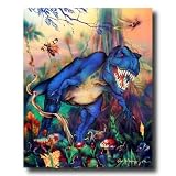T Rex Dinosaur And Her Baby Picture Art Print