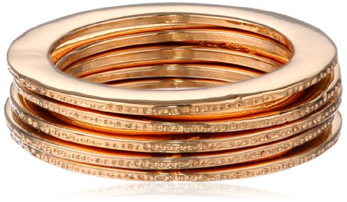 Jules Smith "Mila" Yellow Gold-Tone Stackable Ring, Size 8