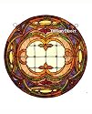 Tiffany Style Stained Glass Window Panel 24" P2498