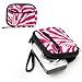 Pink & White Zebra Animal Print camera case with Unique Full access Zipper Opening for your Nikon Digital Camera: COOLPIX S70 S100 S2600 S3000 S3100 S3200 S3300 S4000 S4100 S4200 S4300 S6200 S6300!!!
