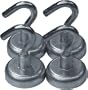 4 Neodymium Hook Magnets - Each Holds up to 25 Pounds