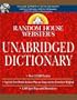 Random House Webster's Unabridged Dictionary Book & CD-ROM Set